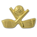 Crossed Golf Clubs 1 lapel pin